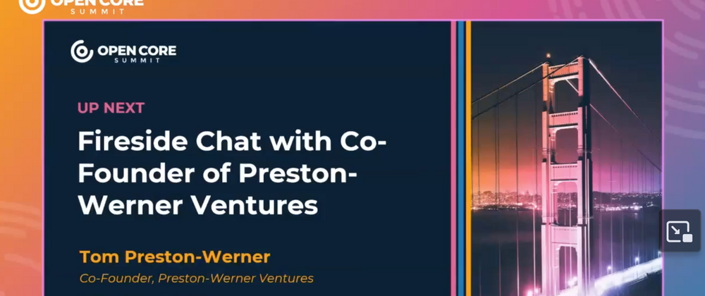 Cover image for 2023 OCS Fireside Chat: Tom Preston-Werner (Preston-Werner Ventures) and Heather Meeker (OSS Capital)