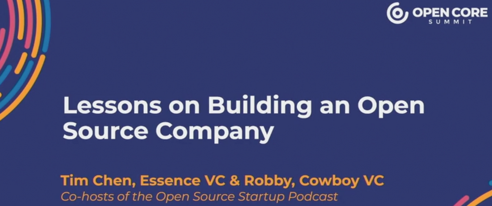 Cover image for OCS 2023 Amanda Robson (Cowboy Ventures) and Timothy Chen (Essence VC) of the Open Source Startup Podcast