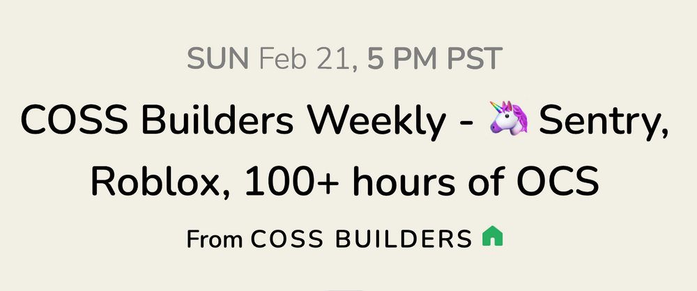 Cover image for COSS Weekly Issue #17