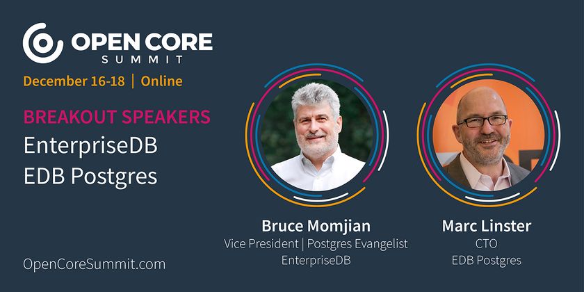 Cover image for OCS 2020 Breakout: Marc Linster and Bruce Momjian